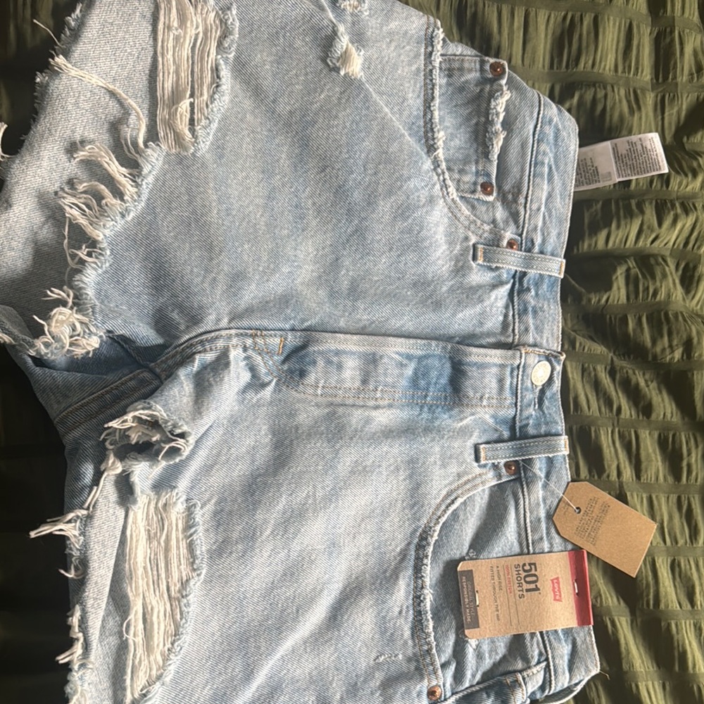 Levi's Women's Light Blue Denim Shorts